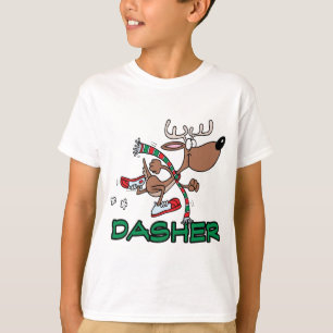 Camiseta desenho animado DASHER de rena correndo