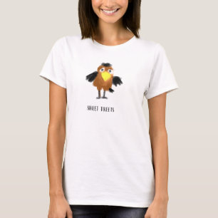 Camiseta Desenho Animado de Corvo Fofo e Divertido