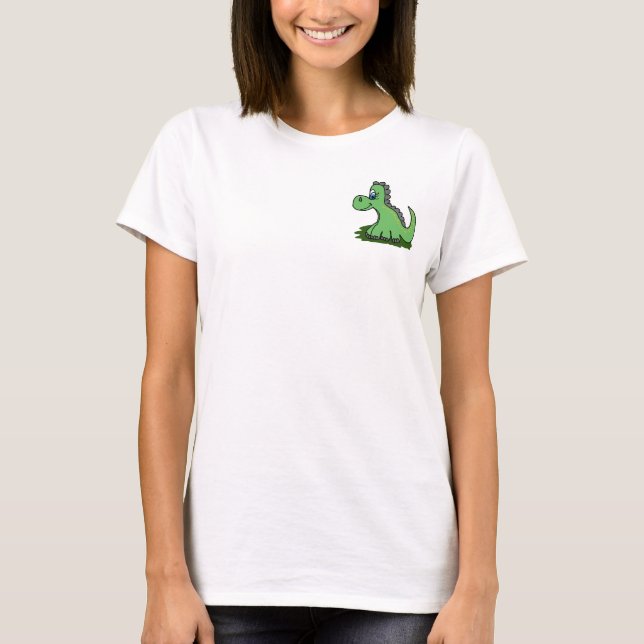 Camiseta desenho animado de dinosaurio (Frente)