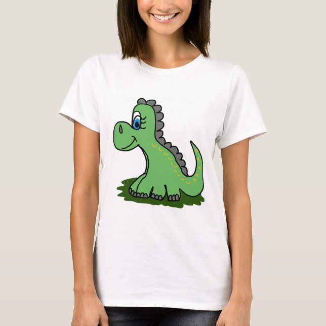 Camiseta desenho animado de dinosaurio (Frente)