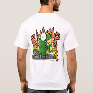 Camiseta Desenho Animado de Dinossauro Rugindo