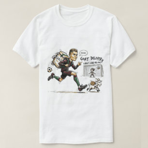 Camiseta Desenho Animado de Futebol Divertido – Design de F