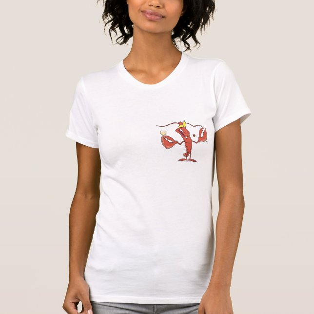 Camiseta desenho animado de lagosta (Frente)