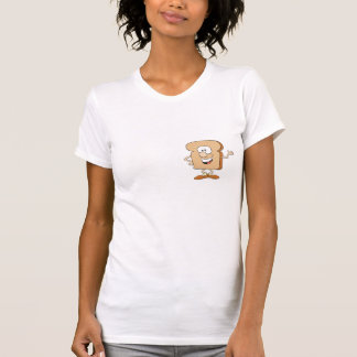 Camiseta desenho animado de torrada de pão de bobo