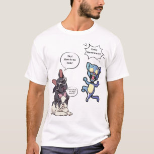 Camiseta Desenho Animado Divertido de Cachorro e Gato – Bul
