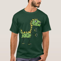 desenho animado do dinossauro t-rex