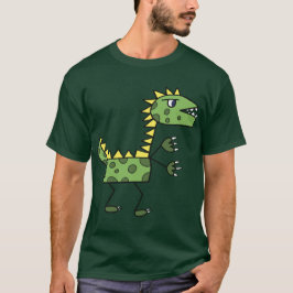 Camiseta desenho animado do dinossauro t-rex