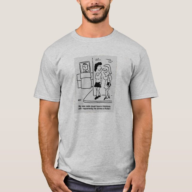 Camiseta Desenho animado do rolo compressor de estrada (Frente)