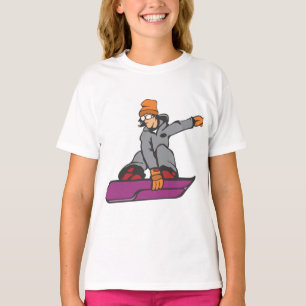 Camiseta Desenho animado, Esqui em neve, Esporte
