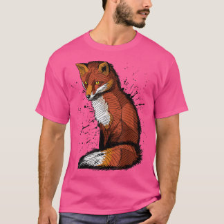 Camiseta Desenho Artístico De Uma Fo, Splatter De Tinta 269