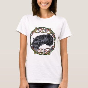 Camiseta Desenho Celta do Terrier Escocês
