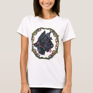 Camiseta Desenho Celta do Terrier Escocês