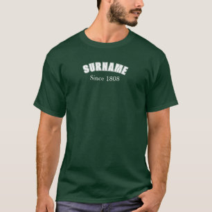 Camiseta Desenho Colegiado Sobrenome