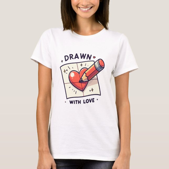 Camiseta Desenho com amor (Frente)