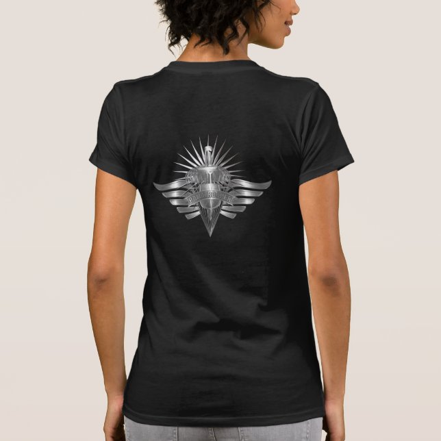 Camiseta Desenho Comemorativo de Paraquedista de Elite (Verso)