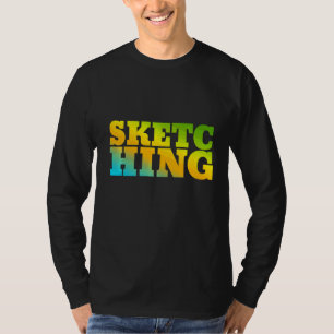 Camiseta Desenho Concebido Com Cores Da Natureza