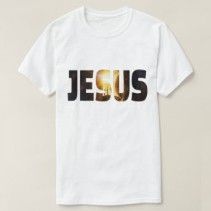 Camiseta Desenho Cristão Cruz Ressurreição de Jesus