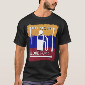 Camiseta Desenho Cristão de Paz Sem Mais Sangue por Óleo