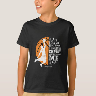 Camiseta Desenho Cristão Posso Fazer Todas as Coisas Atravé