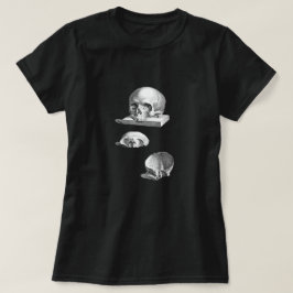 Camiseta Desenho da Anatomia do Crânio e dos Ossos