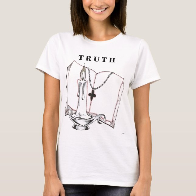 Camiseta Desenho da bíblia/ T R U T H (Frente)