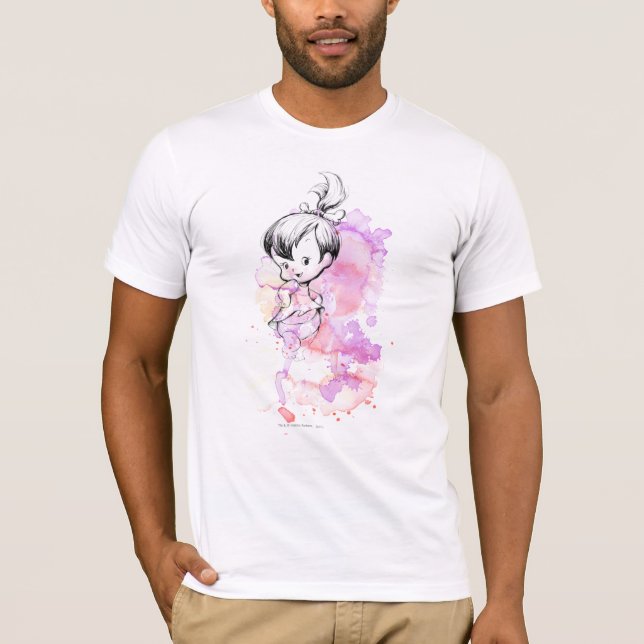Camiseta Desenho da cor d'água PEBBLES™ (Frente)