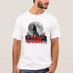 Camiseta Desenho da Lua Never Look Back