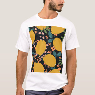 Camiseta Desenho Da Mão Da Árvore Citrus: Vintage