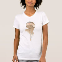 Desenho da Moda Flapper - Mulher com Cabeça