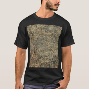 Camiseta desenho da noite estrelado de Van Gogh