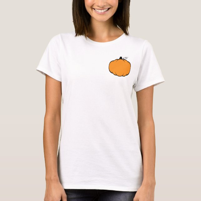 Camiseta Desenho da Pumpkin da Estação de Queda (Frente)
