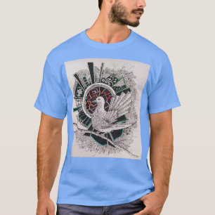 Camiseta desenho das canetas dos pombos-pombo