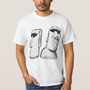 Camiseta Desenho das Estatujas da Páscoa
