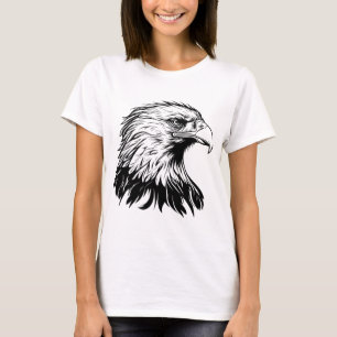 Camiseta Desenho de Águia Legal – Artística e Fero