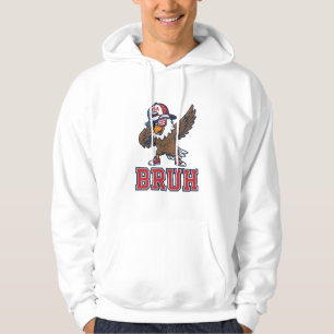 Camiseta Desenho de Águia Patriótica Bruh Vintage