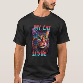 Camiseta Desenho de Amantes de Gatos para uma Mãe de Gato M