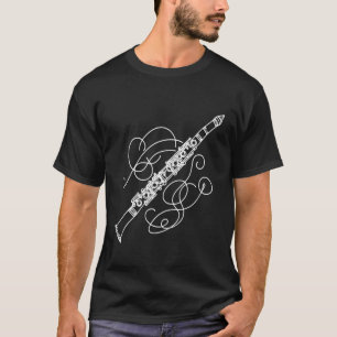 Camiseta Desenho de arte de linha de instrumento musical cl
