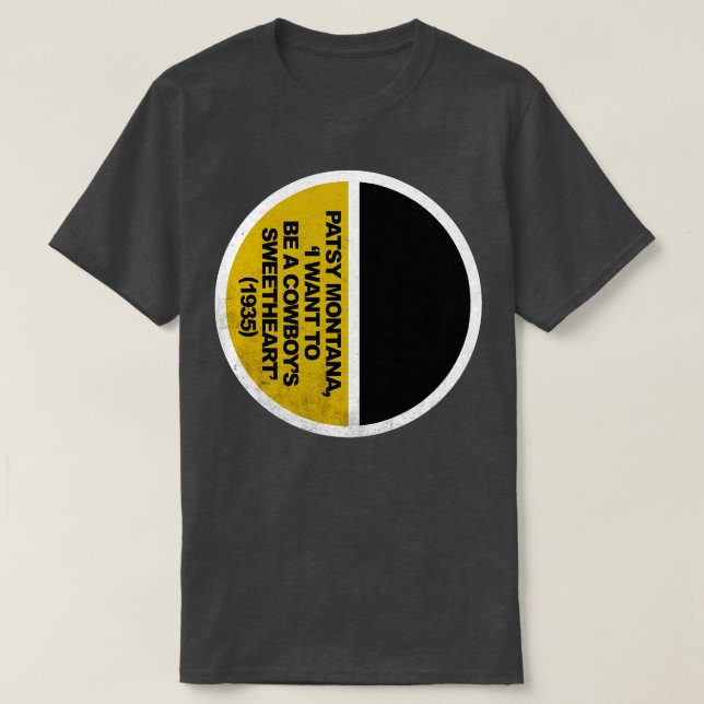 Camiseta Desenho de arte de Patsy Montana (Frente do Design)