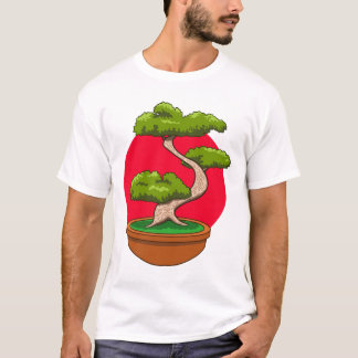 Camiseta Desenho de Árvore Bonsai