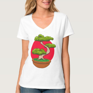 Camiseta Desenho de Árvore Bonsai