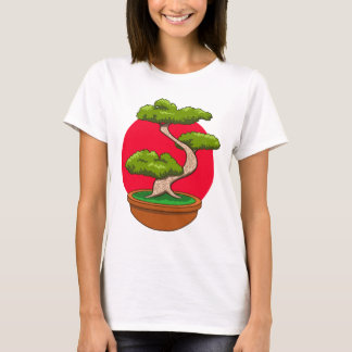 Camiseta Desenho de Árvore Bonsai
