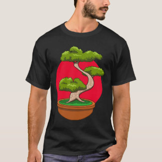 Camiseta Desenho de Árvore Bonsai