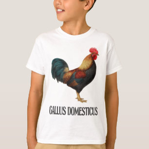 Camiseta Desenho de Aves de Galinha _5