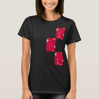 Camiseta Desenho de Balão de Corações Flutuantes – Dia dos