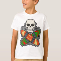 Desenho de bandeira pirata Jolly Roger de crânio d