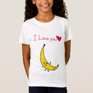 Camiseta Desenho De Bebê De Banana Cuta