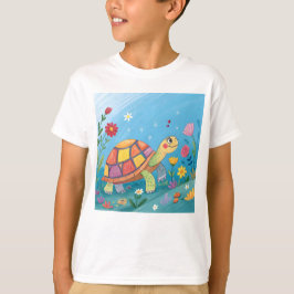 Camiseta Desenho de Bebê Tartaruga