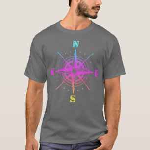 Camiseta Desenho de bússola mundial
