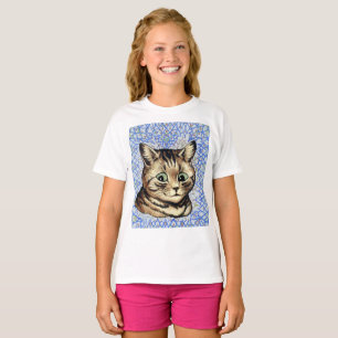 Camiseta Desenho de cabeça de gato por Louis Wain