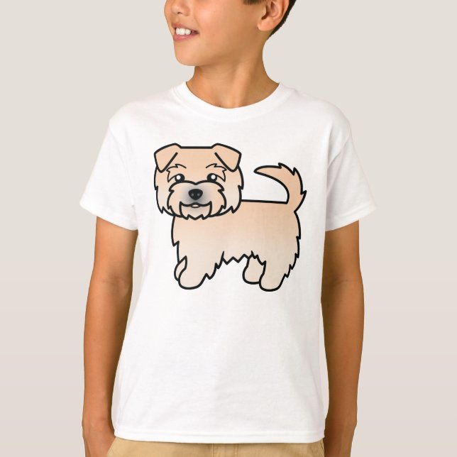 Camiseta Desenho de cachorro de desenho animado Wheaten Nor (Frente)